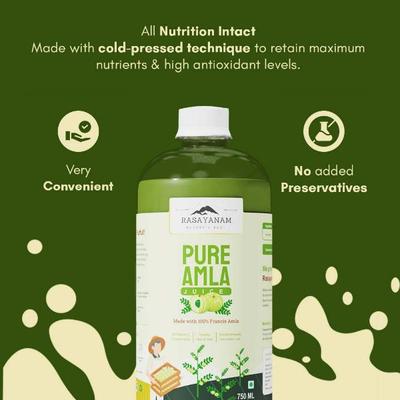 Rasayanam Pure Amla Juice 750 ml - Hair & Skin