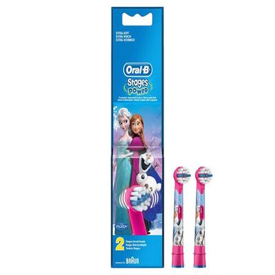 Oral B Kids Electric Rechargeable Toothbrush Heads Replacement Refills, Featuring Disney Frozen Characters 2's - Toothbrushes