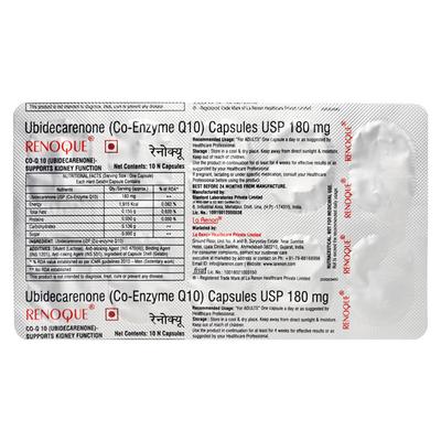 Renoque Capsule 10'S - Supplements-Sup