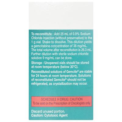 Gemcite 1000mg Injection 1'S - Cancer Oncology-Cyt