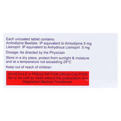 Calchek L 5mg Tablet 10'S - Hypertension-ACE