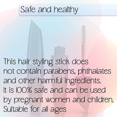 Ktein 100% Natural Plant Based Hair Styling Stick-Hair Finishing Stick, Baby Hair Gel, Small Broken Hair Finishing Cream, Non-Greasy and Non-Styling 12 ml - Hair Dryers