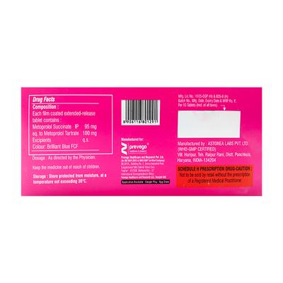 METORDIL 100 XL Tablet 10's - Hypertension-Bet