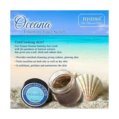 Nyassa Oceana Foaming Face Scrub 30 gm - Face Scrubs