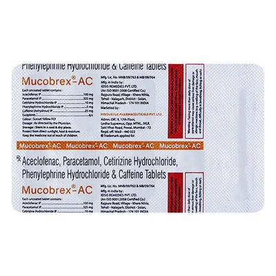 MUCOBREX AC Tablet 10's - Pain relief-Nsa