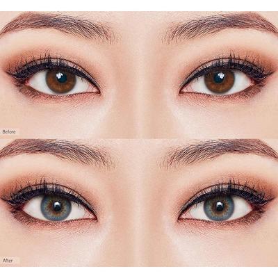 O-Lens Scandi Monthly Coloured Contact Lenses - Aqua ( 0.00 ) 1's - Eyecare Lenses