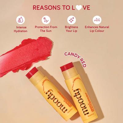 Moody Vitamin C SPF 15 Tinted Lip Balm - Candy Red 5.8 gm - Lip Balms