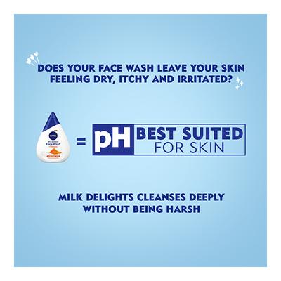 Nivea Milk Delights Face Wash - Turmeric 100 ml - Face Wash & Cleansers