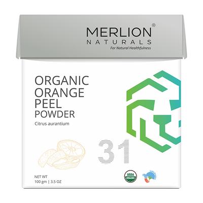 Merlion Naturals Organic Orange Peel Powder 100 gm - Face Packs