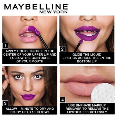 Maybelline New York Super Stay Matte Ink Liquid Lipstick, 205 Assertive 5 ml - Lipsticks