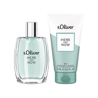 S.Oliver Here & Now Men Duo Set (Eau De Toilette 30ml + Shower Gel & Shampoo 75ml) 1's - Men Perfumes (Edt/Edp)