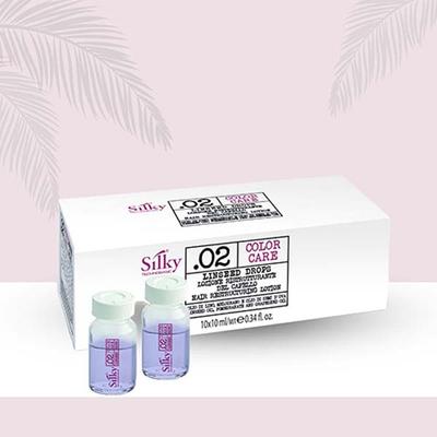 Silky Technobasics .02 Color Care Linseed Drops (10ml/10Pcs) 10's - Hair Treatment