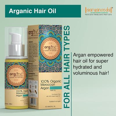 Arganic by Aryanveda Hair Oil - Moroccan Argan 100 ml - Hair Oils