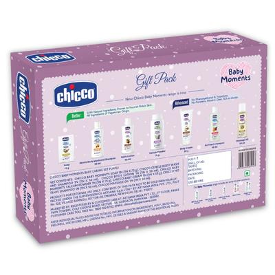 Chicco Baby Moments Baby Caring Set Purple 100 gm - Baby Body Wash