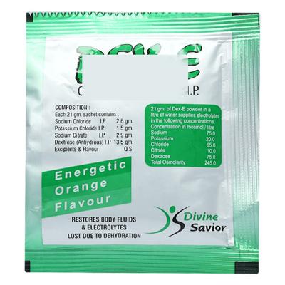 DEX E ORANGE FLAVOUR Sachet 21gm - Supplements-Ele