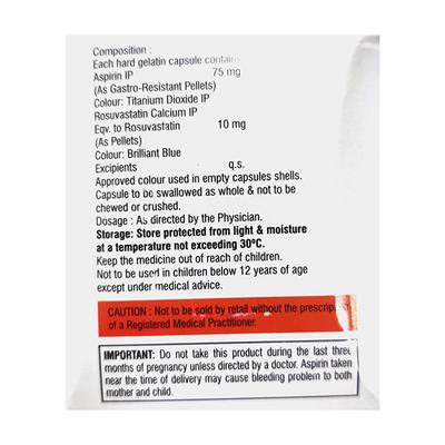 CREVAST A 10/75mg Capsule 10's - High Cholesterol-Dys