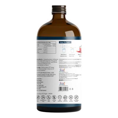 Miduty Apple Cider Vinegar -Stevia Liquid 500 ml - Apple Cider Vinegar - Acv