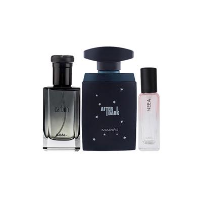 Ajmal Carbon & Maryaj After Dark & Neea Of EDP Pack of 3 20 ml - Women Perfumes (Edt/Edp)
