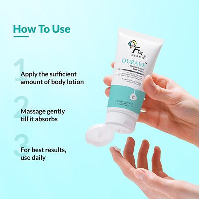 Fixderma Durave Deep Hydrating Body Lotion with Ceramide & Shea Butter, Moisturizer for Dry Skin 200 ml - Face Moisturizers