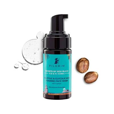 Pilgrim Salicylic &glycolic Acid Foaming Face Wash 120 ml - Face Wash & Cleansers
