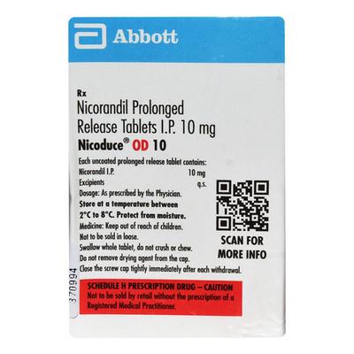 Nicoduce OD 10mg Tablet 10'S - Angina