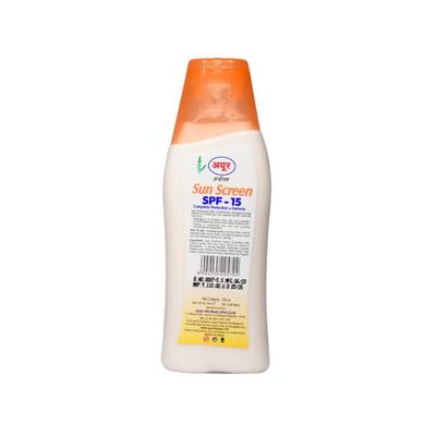 Ayur Herbals Sun Screen SPF 15 UVA/UVB Protection Lotion 100 ml - Personal Care (Ayush)