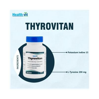Healthvit Thyrovitan L-Tyrosine Iodine- Capsules 60's - Calcium And Minerals