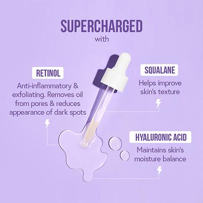 Acne Squad Knight Serum with 0.3% Retinol + Squalane + Hyaluronic Acid 30 ml - Essences