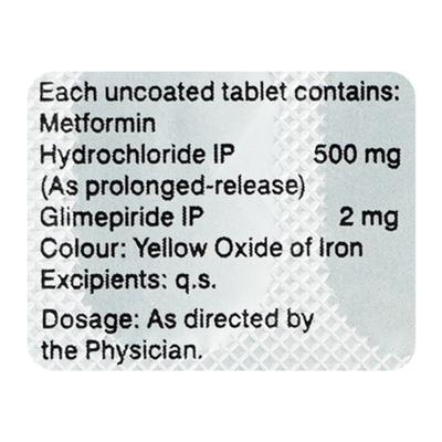 Glycomet-GP 2 Tablet 15's - Diabetes-Ant