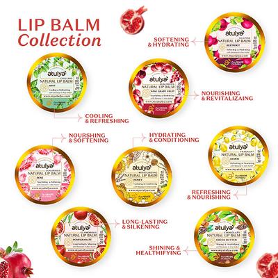 Atulya Pomegranate Natural Lip Balm 5 gm - Lip Balms