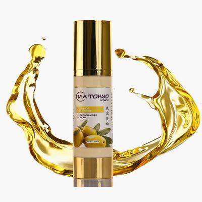VIA TOKYO ORGANIC Licorice & Olive Oil Stretch Marks Cream, No Sulphates, No Paraben 50 ml - Stretch Mark Cream
