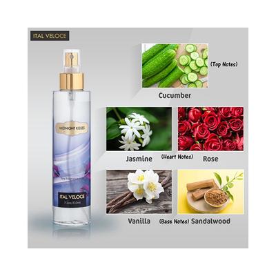 Ital Veloce Midnight Kisses Fine Fragrance Mist 210 ml - Body Mist/Spray