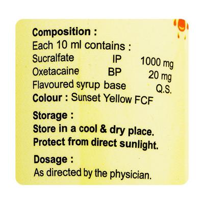Lenocarb S Plus Suspension 200ml - Ulcer/Reflux/Flatulence-Aaa