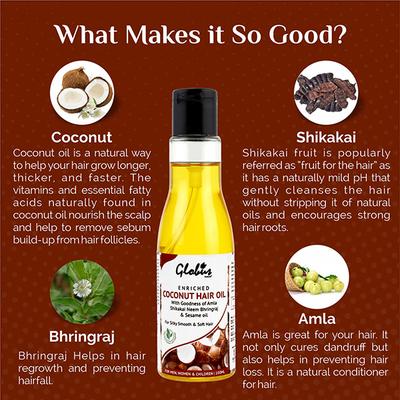 Globus Naturals Coconut Hair Oil 100 ml - Hair Oils