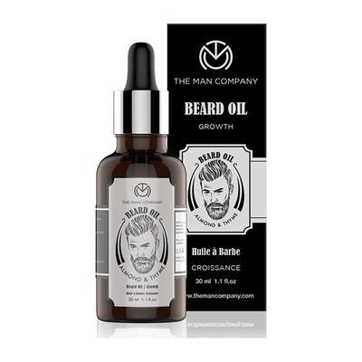The Man Company Beard Growth Oil - Almond & Thyme 30 ml - Beard Oil
