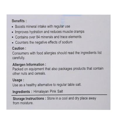 Nutriwish Himalayan Pink Salt 1250 gm - Herbal Dietary Supplement