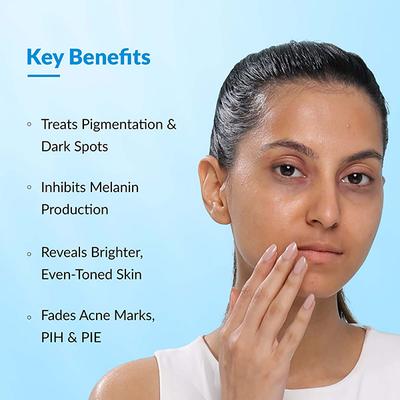 Fixderma Skarfix 4% Kojic Acid Face Serum for Brightening face, Acne Spots, Melasm 30 ml - Scrubs & Exfoliants