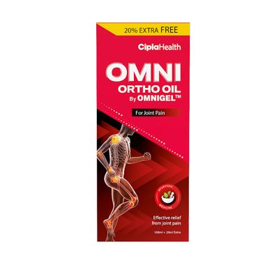 Omni Ortho Oil For Joint Pain (100ml + 20ml Free) 120 ml - Pain Relief Oil