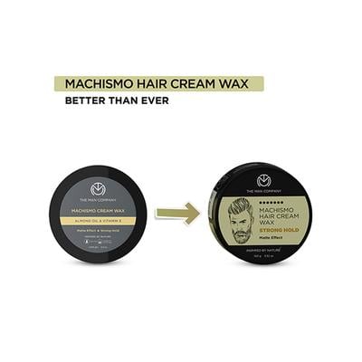 The Man Company Matte Effect Strong Hold - Machismo Cream Wax Almond Oil & Vitamin E 100gm - Hair Gels & Waxes