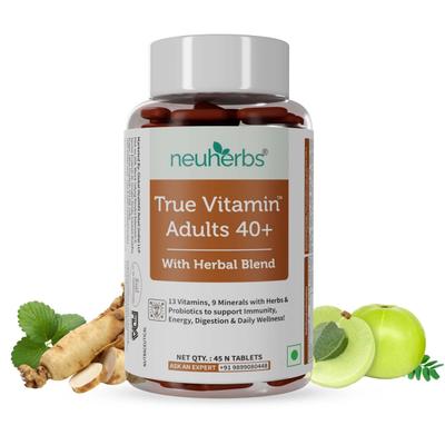 Neuherbs True Vitamin Adults 40+ Tablets 45's - Multi-Vitamins