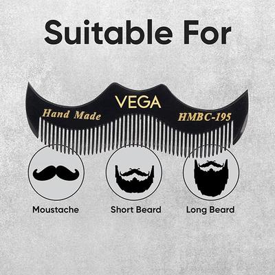 Vega Moustache Comb (HMBC - 195) 1's - Hair Combs