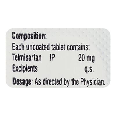 Teldawn 20mg Tablet 10'S - Hypertension-Ang