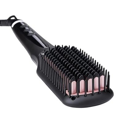 Vega Hair Straightener Brush with Ionic & Thermoprotect Technology and 16 Temperature Settings, VHSB-04 1's - Hair Combs