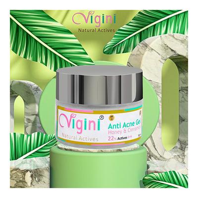 Vigini Natural Actives Anti Acne Gel - Honey & Cinnamon 50 gm - Face Gels
