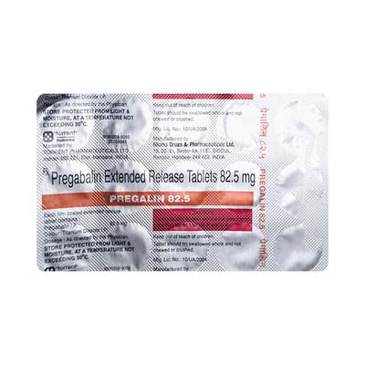 PREGALIN 82.5mg Tablet 15's - Neuropathic Pain-Dru