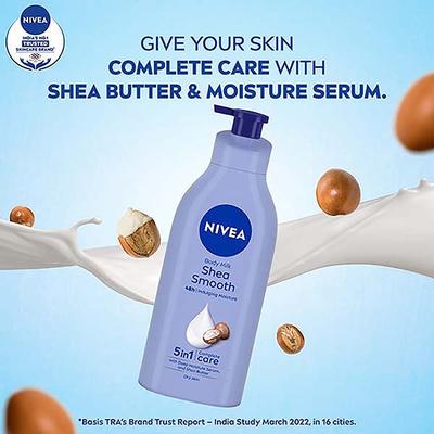 NIVEA Body Lotion, Shea Smooth Milk, For Dry Skin 600 ml - Lotions & Creams