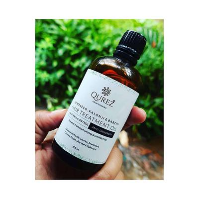 Qurez Hempseed Kalonji & Babchi Hair Treatment Oil 100 ml - Hair Oils
