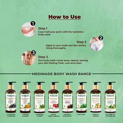 Medimade Honey And Sandal Body Wash 300 ml - Shower Gels & Body Wash