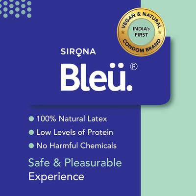 Bleu High Grade Natural Latex Dotted Condoms 8's - Plain/Flavoured Condoms