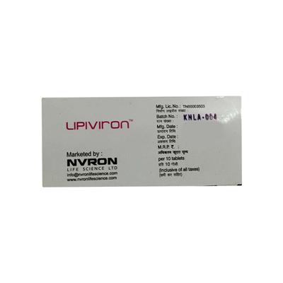 LIPIVIRON 20mg Tablet 10's - High Cholesterol-Dys